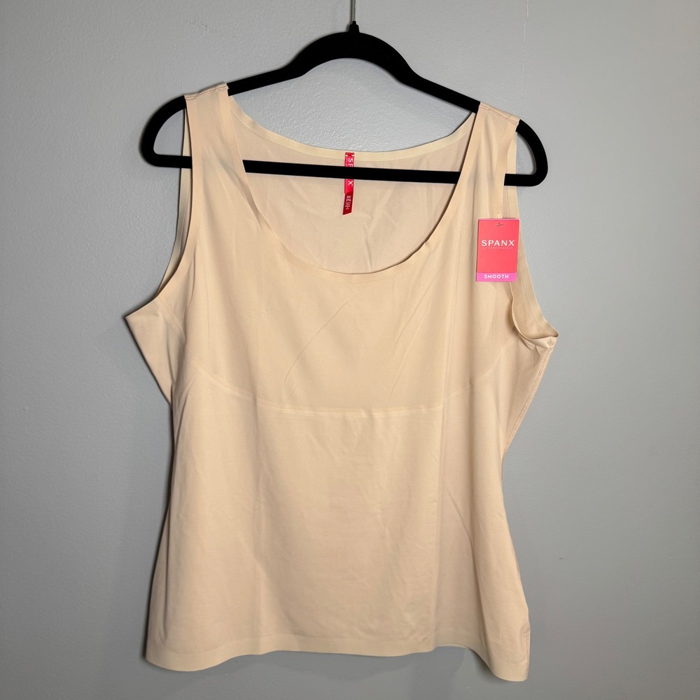 Spanx A288810 Smooth Shapewear Tank Top Nude Beige Plus Size 2X NEW
